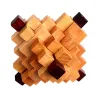 Wooden toys, intelligence unlock toys, Lu Ban intelligence unlock, brain-teasing decryption intelligence toys, classic Kongming Lock series toys, natural wood big pineapple intelligence Kongming lock unlock Application Scenario